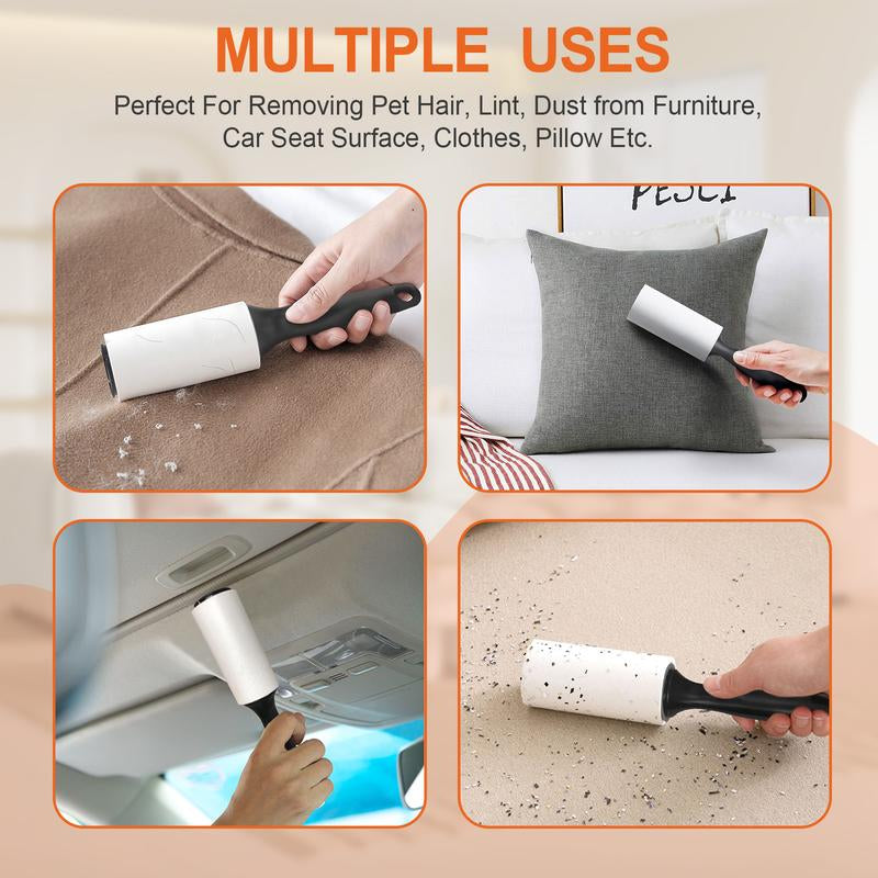 Lint Roller for Pet Hair, Extra Sticky Lint Rollers Pet Hair Remover for Clothes, Work Great on Pet Hair Value Pack (4 Pack
