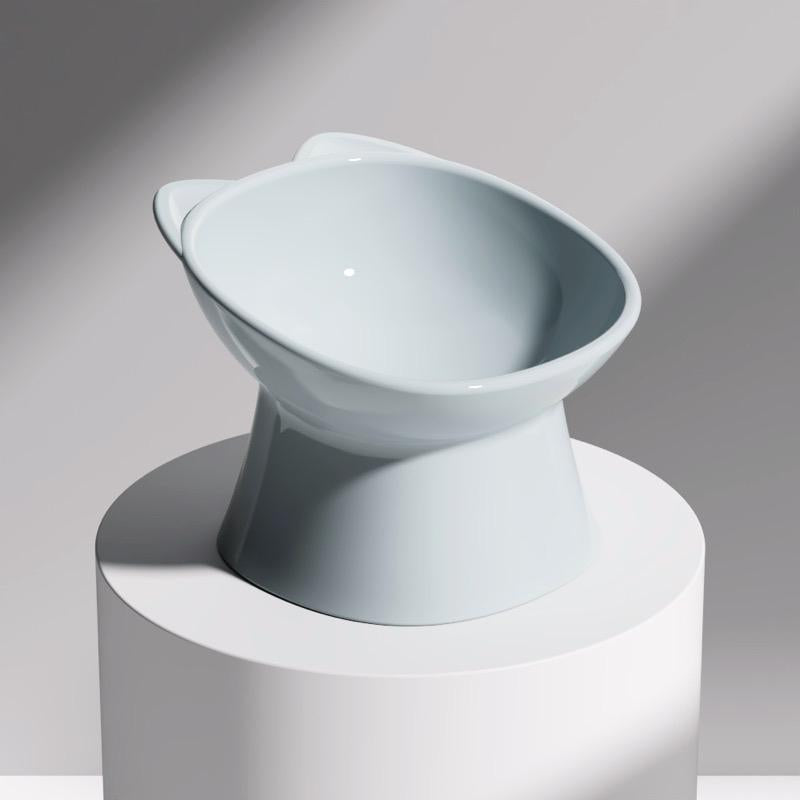 Pet Elevated Bowl, Dog and Cat Plates, 15° Tilted Elevated Bowl, Pet Water or Food Bowl for Small or Medium Size Dogs Cats