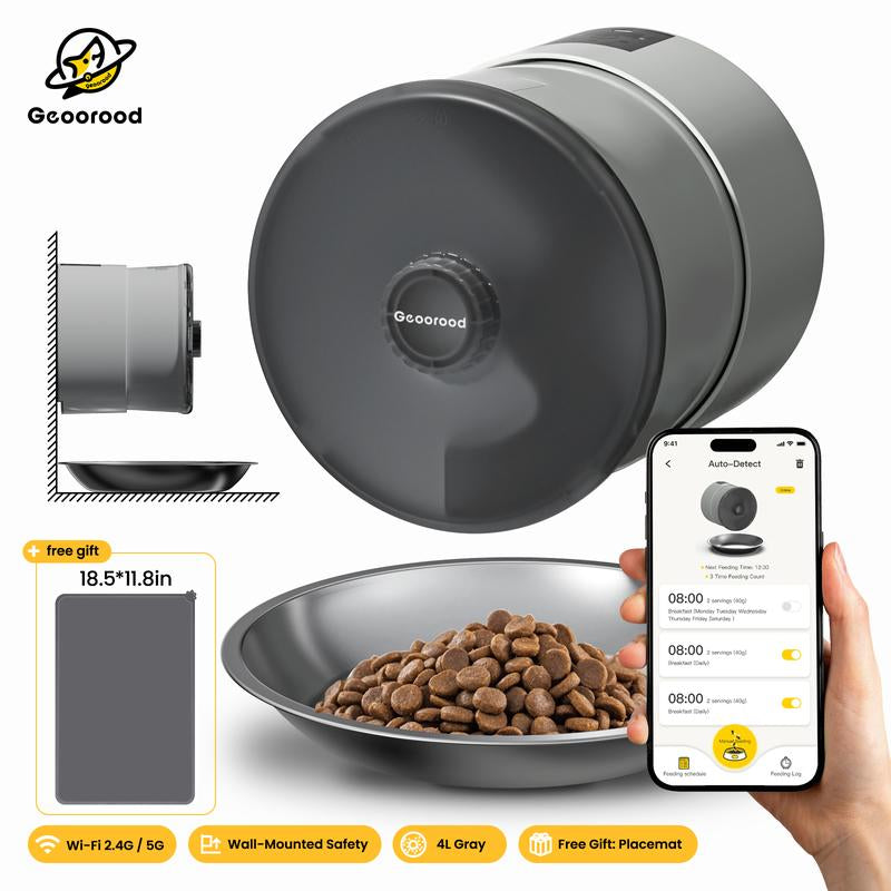 Holiday Haul ⭐ Geoorood 4L Smart Cat Feeder — WiFi Auto Dispenser for Cats & Small Pets #Tiktokshopholidayhaul