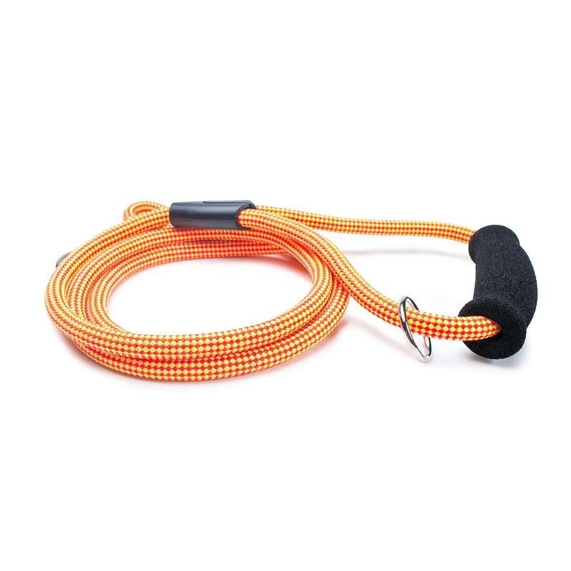 Fetchum Leash in Mango Tango + Comfort Grip