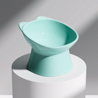 Pet Elevated Bowl, Dog and Cat Plates, 15° Tilted Elevated Bowl, Pet Water or Food Bowl for Small or Medium Size Dogs Cats