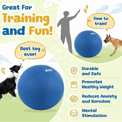 XIXI Large Herding Ball for Dogs 25" Diameter Interactive Toy for Australian Shepherds & Border Collies Durable Chew Toy for Outdoor Training & Play
