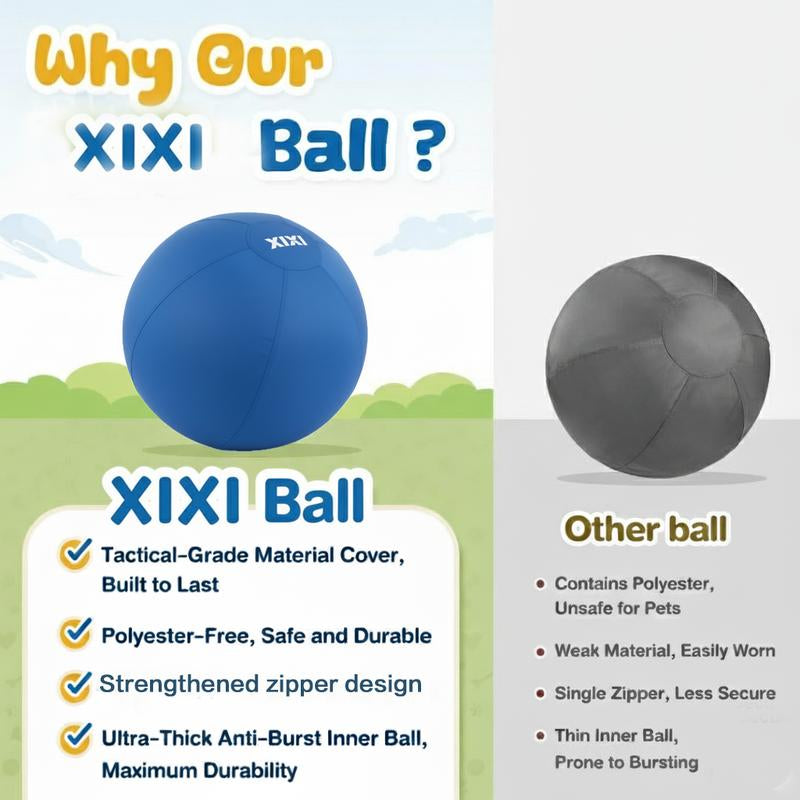 XIXI Large Herding Ball for Dogs 25" Diameter Interactive Toy for Australian Shepherds & Border Collies Durable Chew Toy for Outdoor Training & Play