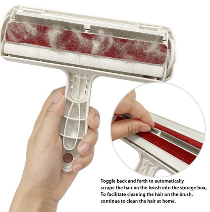 Reusable Pet Hair Remover Roller - Lint Roller for Cat & Dog Hair - Portable Fur Remover for Couch, Furniture, Carpet, and Bedding - Self-Cleaning Design Hair Removal Pet Hair Pet Hair