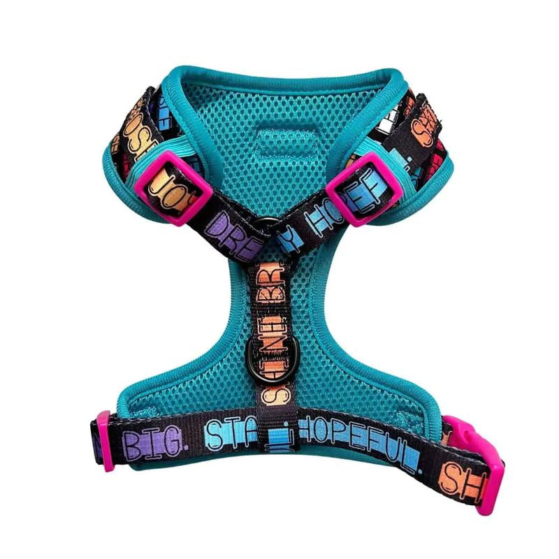 Adjustable Pawsitive Affirmations Dog Harness