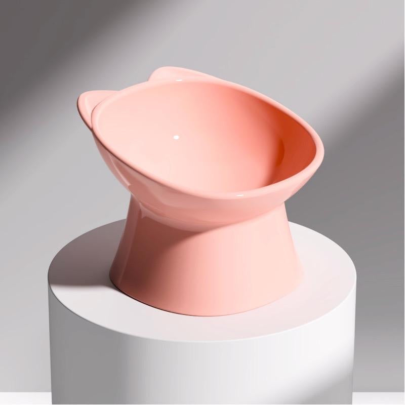 Pet Elevated Bowl, Dog and Cat Plates, 15° Tilted Elevated Bowl, Pet Water or Food Bowl for Small or Medium Size Dogs Cats