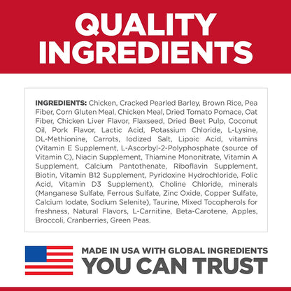 Dry Dog Food, Adult, Small Bites, Perfect Weight for Weight Management, Chicken Recipe, 15 Lb. Bag