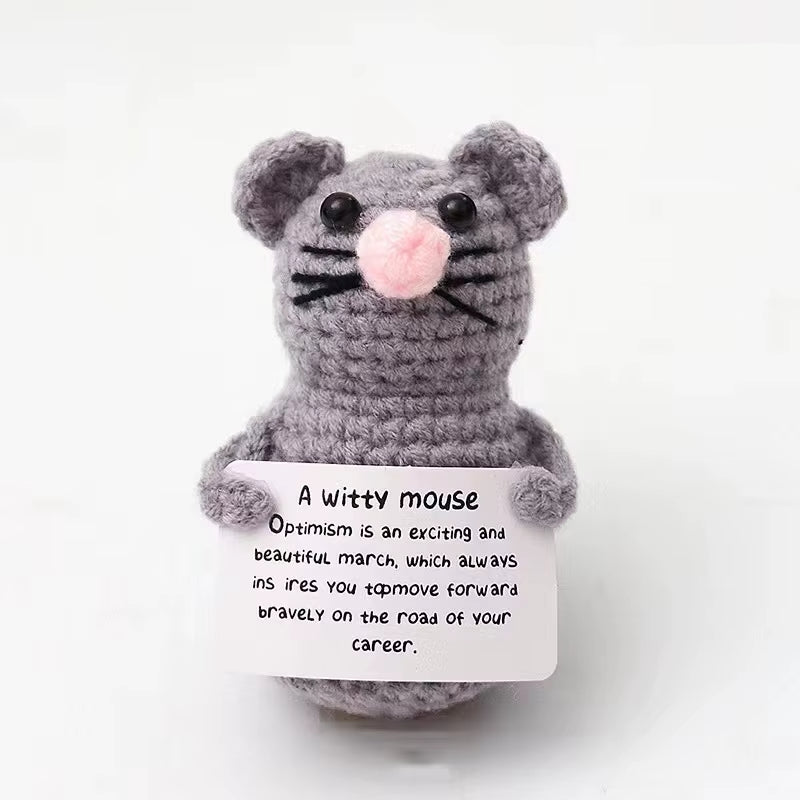 Positive Energy Crochet Potatoes Doll Crochet Vegetable Fruit Pickle Mini Gift Handmade Knitted Duck Ornament Home Room Decor