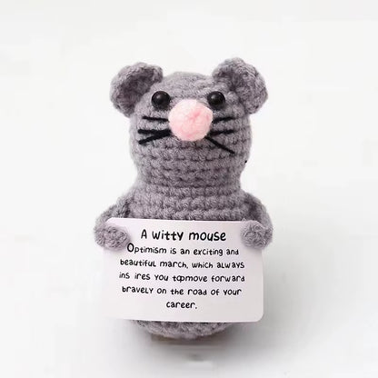 Positive Energy Crochet Potatoes Doll Crochet Vegetable Fruit Pickle Mini Gift Handmade Knitted Duck Ornament Home Room Decor