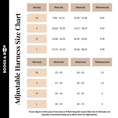 Adjustable Corduroy Dog Harness - Rust