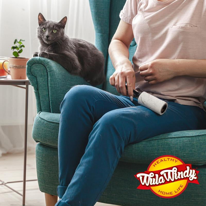 Lint Roller for Pet Hair, Extra Sticky Lint Rollers Pet Hair Remover for Clothes, Work Great on Pet Hair Value Pack (4 Pack