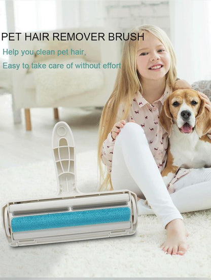Reusable Pet Hair Remover Roller - Lint Roller for Cat & Dog Hair - Portable Fur Remover for Couch, Furniture, Carpet, and Bedding - Self-Cleaning Design Hair Removal Pet Hair Pet Hair