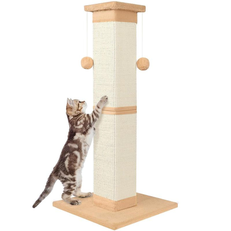 Cat 33 Inch Sisal Scratch for Indoor Cats Large Scratcher Protect Your Furniture All Breeds