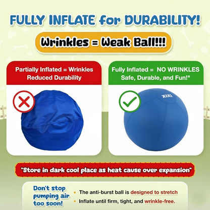 XIXI Large Herding Ball for Dogs 25" Diameter Interactive Toy for Australian Shepherds & Border Collies Durable Chew Toy for Outdoor Training & Play