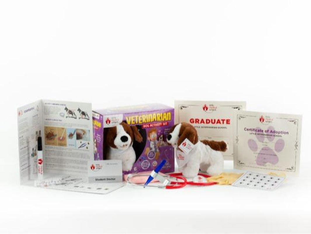 Veterinarian Dog Activity Set - Interactive Animal Care Kit - Little Medical School