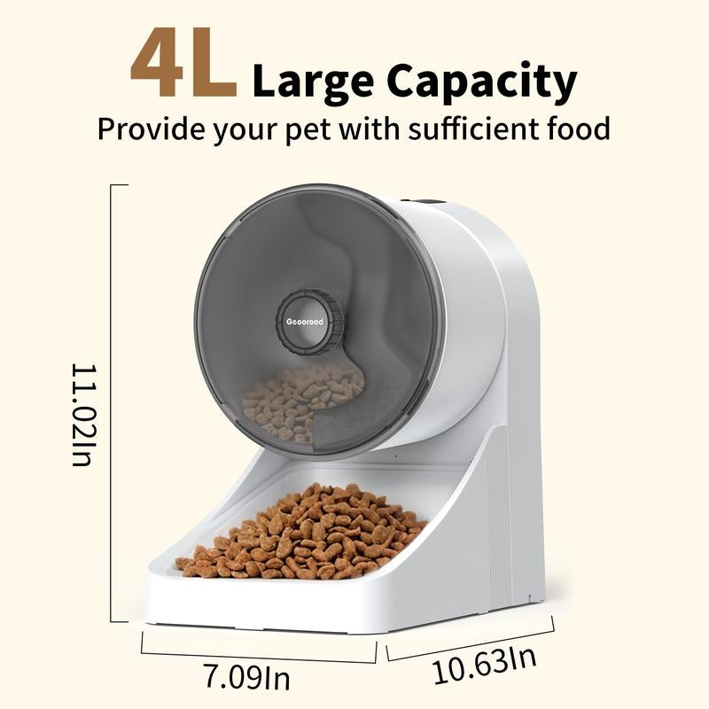 Holiday Haul ⭐ Geoorood 4L Smart Cat Feeder — WiFi Auto Dispenser for Cats & Small Pets #Tiktokshopholidayhaul