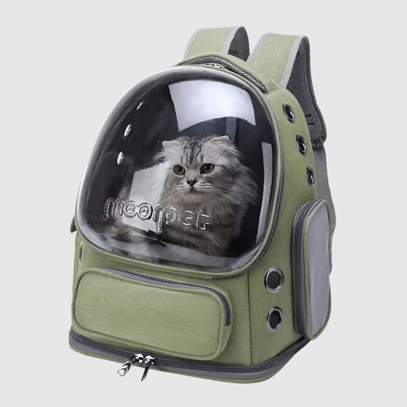 Cozy Pet Cat Carrier Backpack with Storage – Stylish, Breathable & Perfect for Travel Adventures!