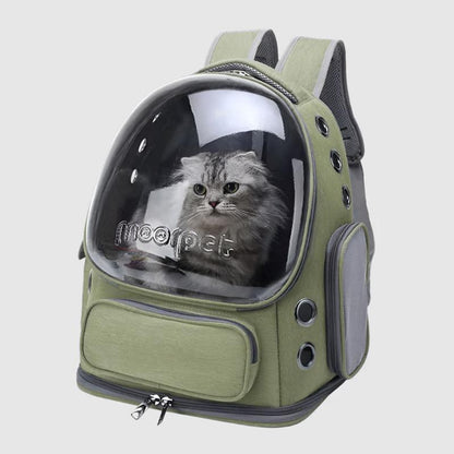 Cozy Pet Cat Carrier Backpack with Storage – Stylish, Breathable & Perfect for Travel Adventures!