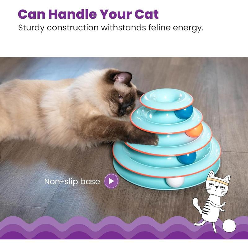 Catstages Chase Meowtain Interactive 4-Tier Cat Track Toy