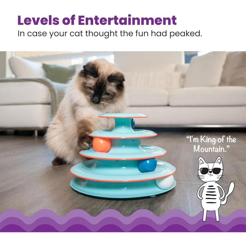 Catstages Chase Meowtain Interactive 4-Tier Cat Track Toy