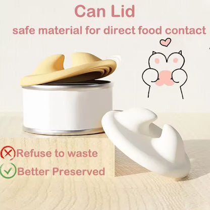 Pet Canned Sealed Lid for Cats Canned Cat Food Spoon Fashionable and Comfortable Pet Dog Canned Seal Fresh-Keeping Lid Spoon