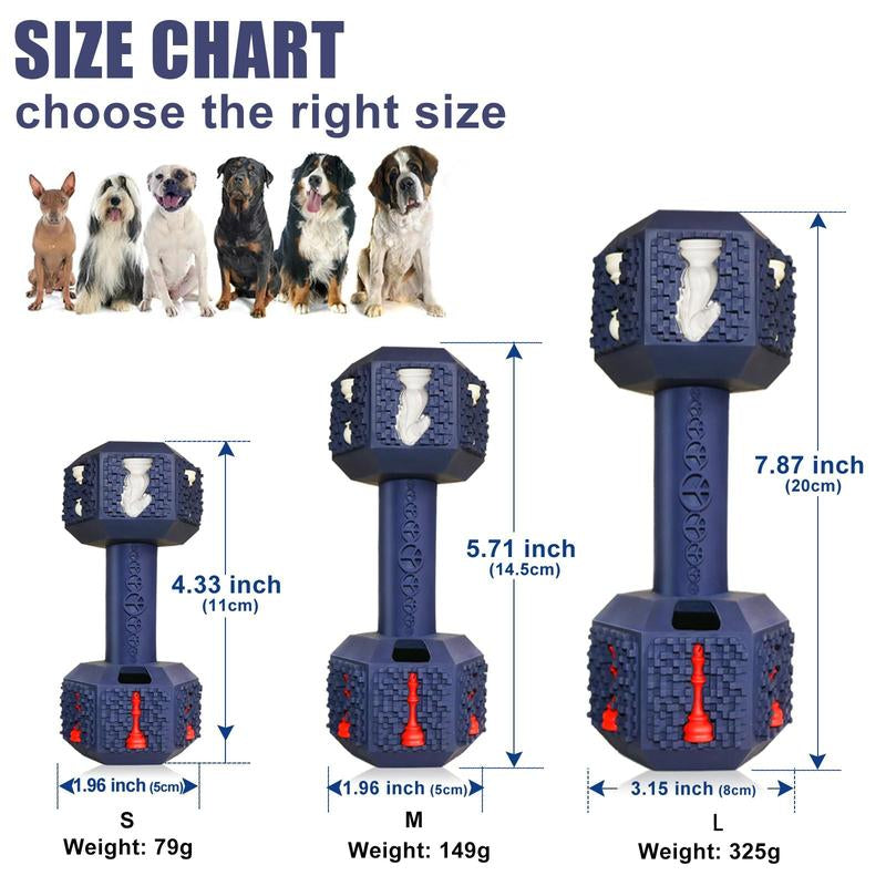Dog Dumbbell Shape Chew Toy, Cute Dumbbell Design Dog Chew Toy, Interactive Dog Toy for Training & Playing, Valentine'S Day Gift