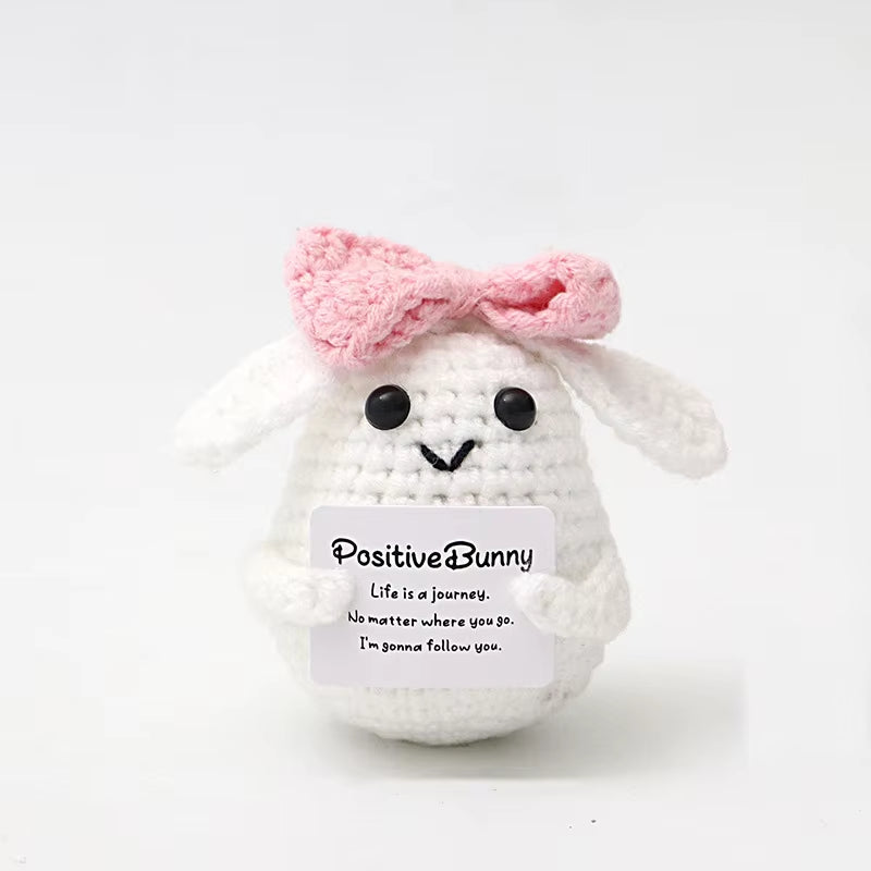 Positive Energy Crochet Potatoes Doll Crochet Vegetable Fruit Pickle Mini Gift Handmade Knitted Duck Ornament Home Room Decor