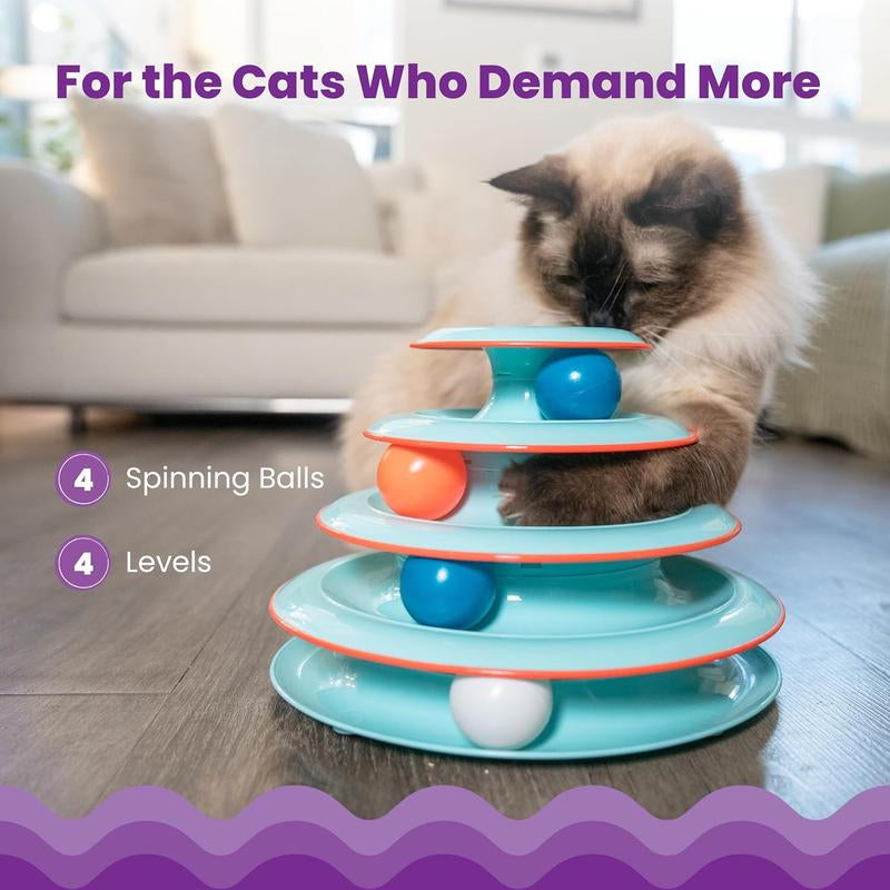 Catstages Chase Meowtain Interactive 4-Tier Cat Track Toy