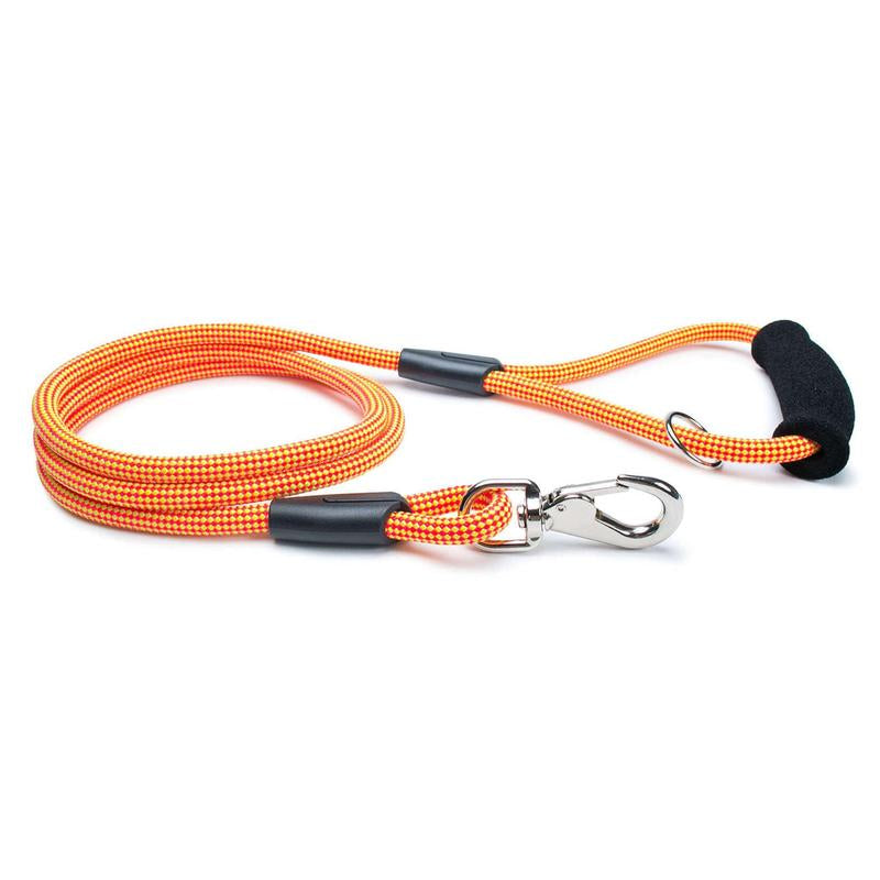 Fetchum Leash in Mango Tango + Comfort Grip