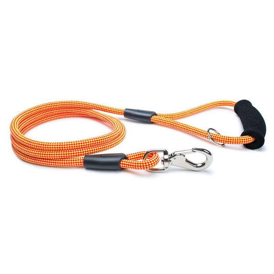Fetchum Leash in Mango Tango + Comfort Grip