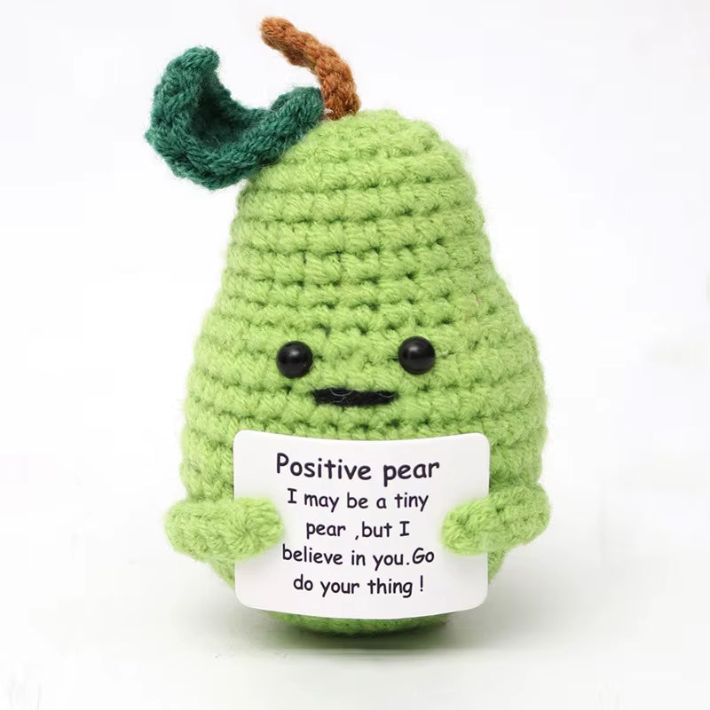 Positive Energy Crochet Potatoes Doll Crochet Vegetable Fruit Pickle Mini Gift Handmade Knitted Duck Ornament Home Room Decor