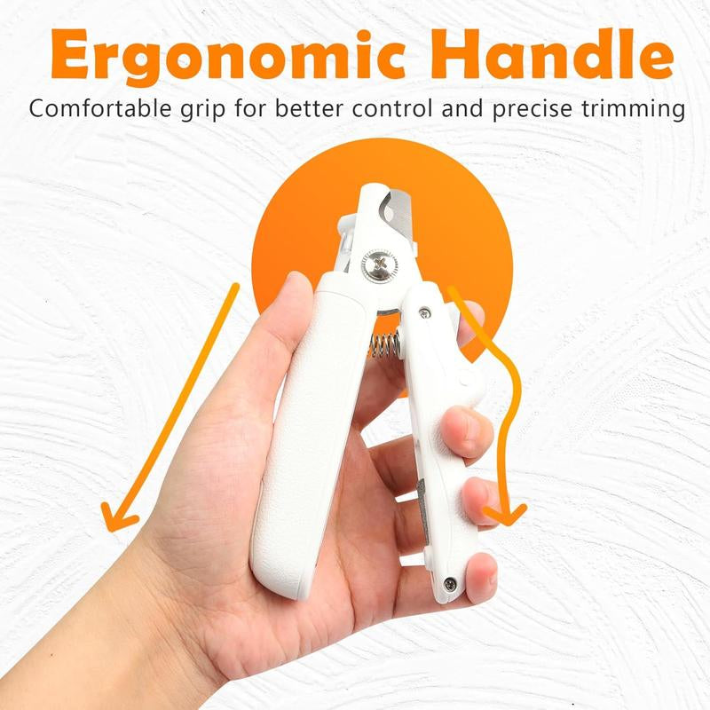 Dog and Cat Nail Clippers and Trimmers - Illuminate Nail Bloodline, Avoid Overcutting Nails, Especially Sharp for Thick Nails, Pet Nail Clippers with Nail File, Suitable for Small, Medium, and Large Dogs and Cats