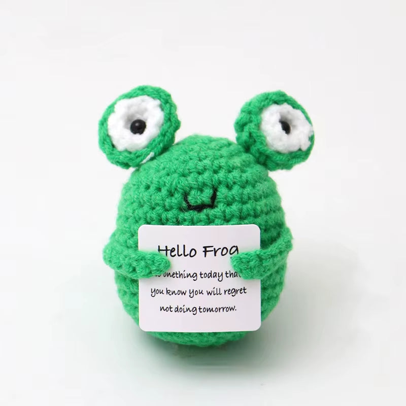 Positive Energy Crochet Potatoes Doll Crochet Vegetable Fruit Pickle Mini Gift Handmade Knitted Duck Ornament Home Room Decor