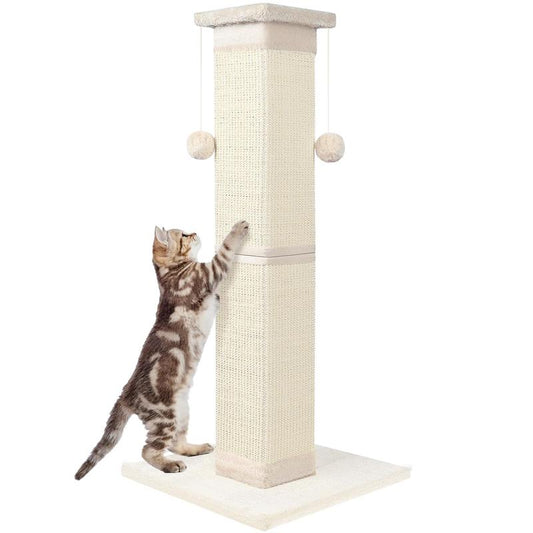 Cat 33 Inch Sisal Scratch for Indoor Cats Large Scratcher Protect Your Furniture All Breeds
