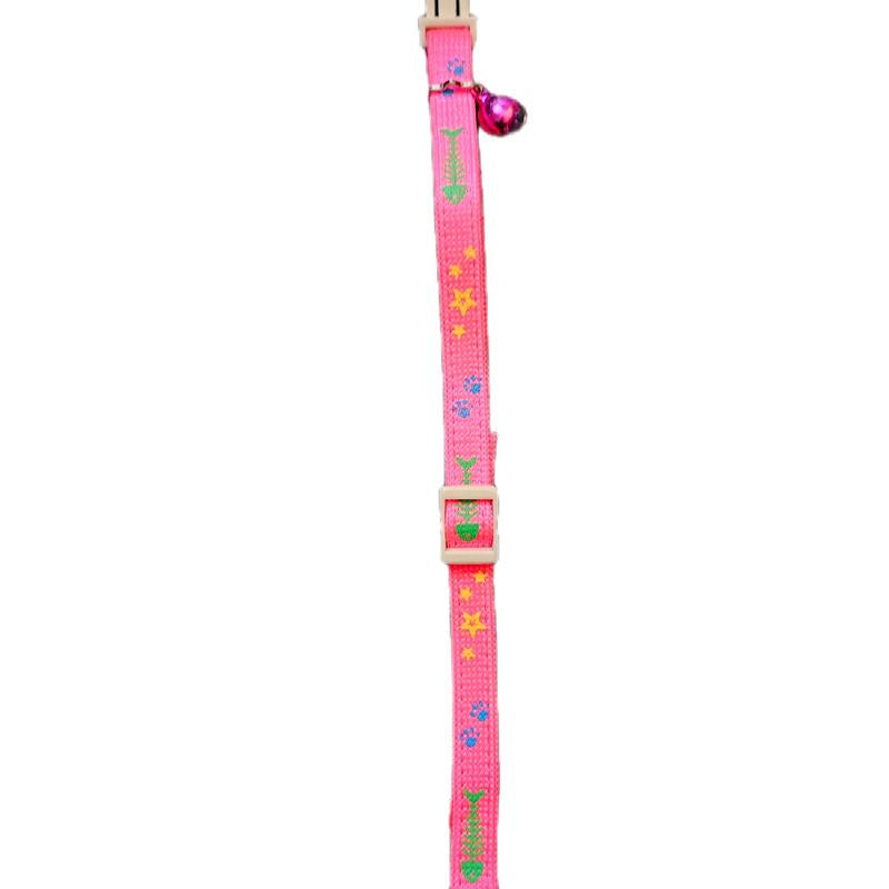 Pink Cat Collar for Pet Fashion Accessories - Neck Accessory for Cats Adjustable