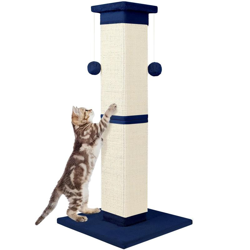 Cat 33 Inch Sisal Scratch for Indoor Cats Large Scratcher Protect Your Furniture All Breeds