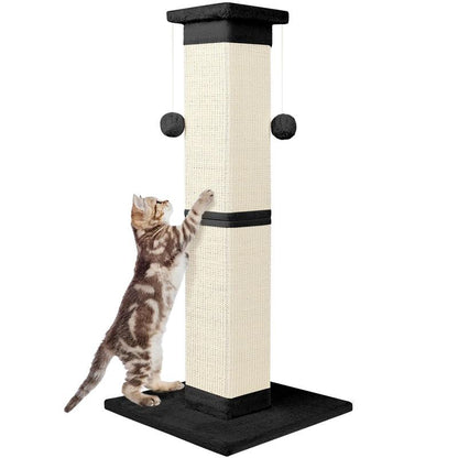 Cat 33 Inch Sisal Scratch for Indoor Cats Large Scratcher Protect Your Furniture All Breeds