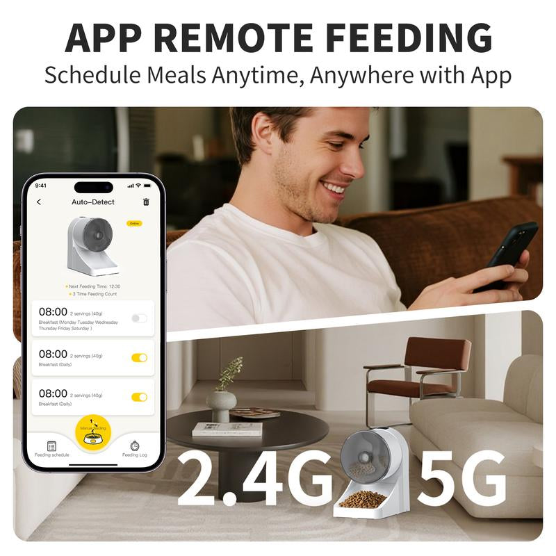 Holiday Haul ⭐ Geoorood 4L Smart Cat Feeder — WiFi Auto Dispenser for Cats & Small Pets #Tiktokshopholidayhaul