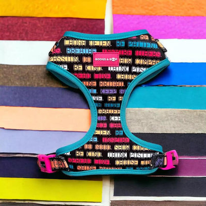 Adjustable Pawsitive Affirmations Dog Harness
