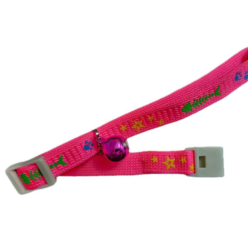 Pink Cat Collar for Pet Fashion Accessories - Neck Accessory for Cats Adjustable