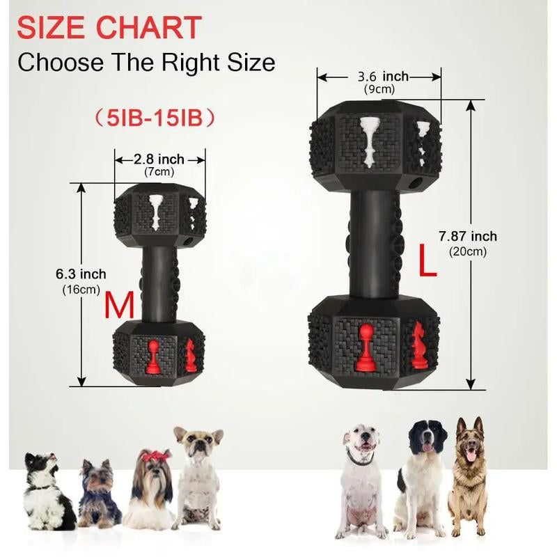 Dog Dumbbell Shape Chew Toy, Cute Dumbbell Design Dog Chew Toy, Interactive Dog Toy for Training & Playing, Valentine'S Day Gift