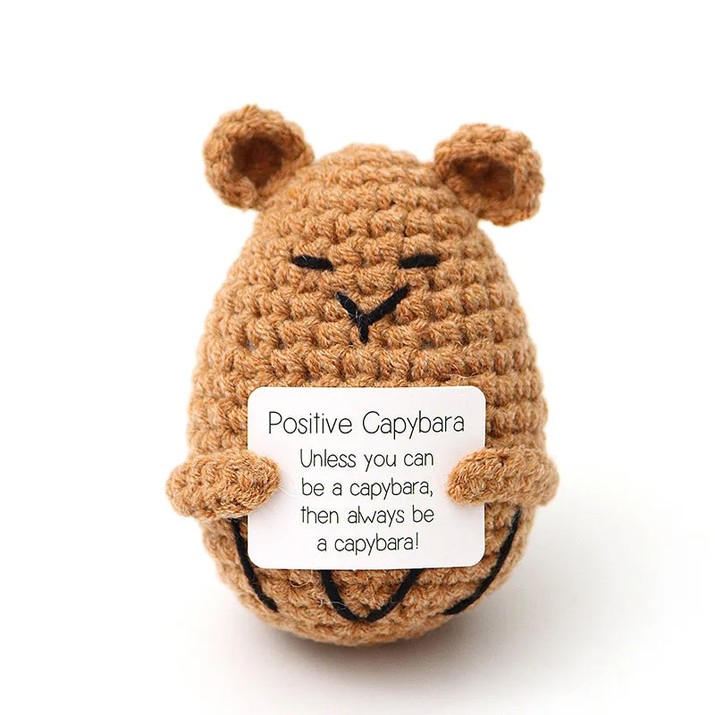 Positive Energy Crochet Potatoes Doll Crochet Vegetable Fruit Pickle Mini Gift Handmade Knitted Duck Ornament Home Room Decor