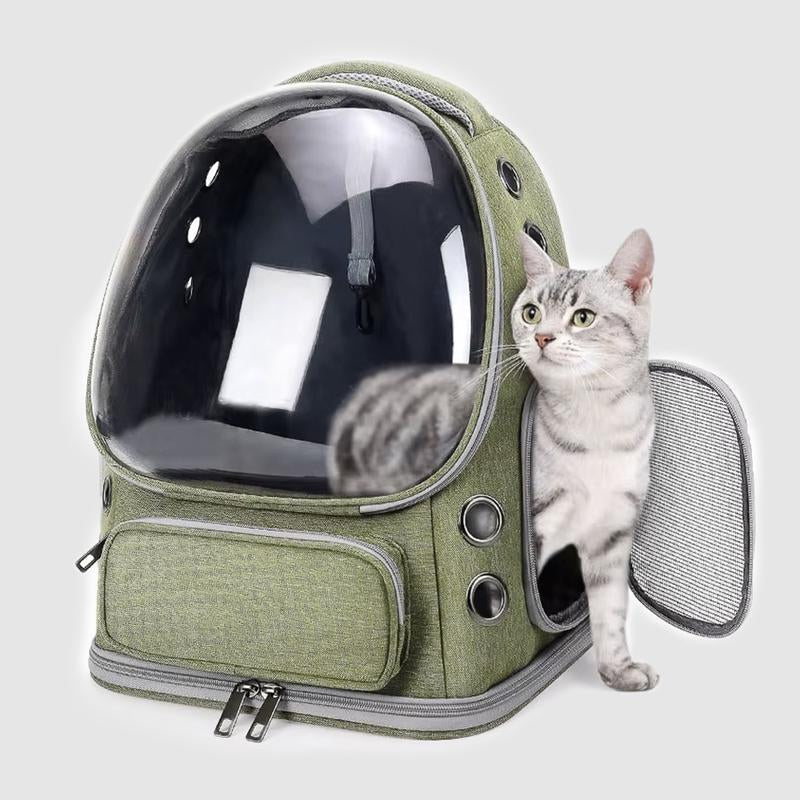 Cozy Pet Cat Carrier Backpack with Storage – Stylish, Breathable & Perfect for Travel Adventures!