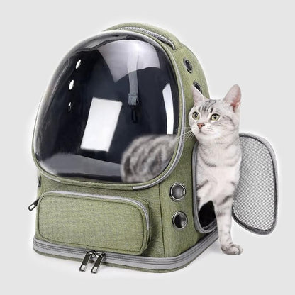 Cozy Pet Cat Carrier Backpack with Storage – Stylish, Breathable & Perfect for Travel Adventures!