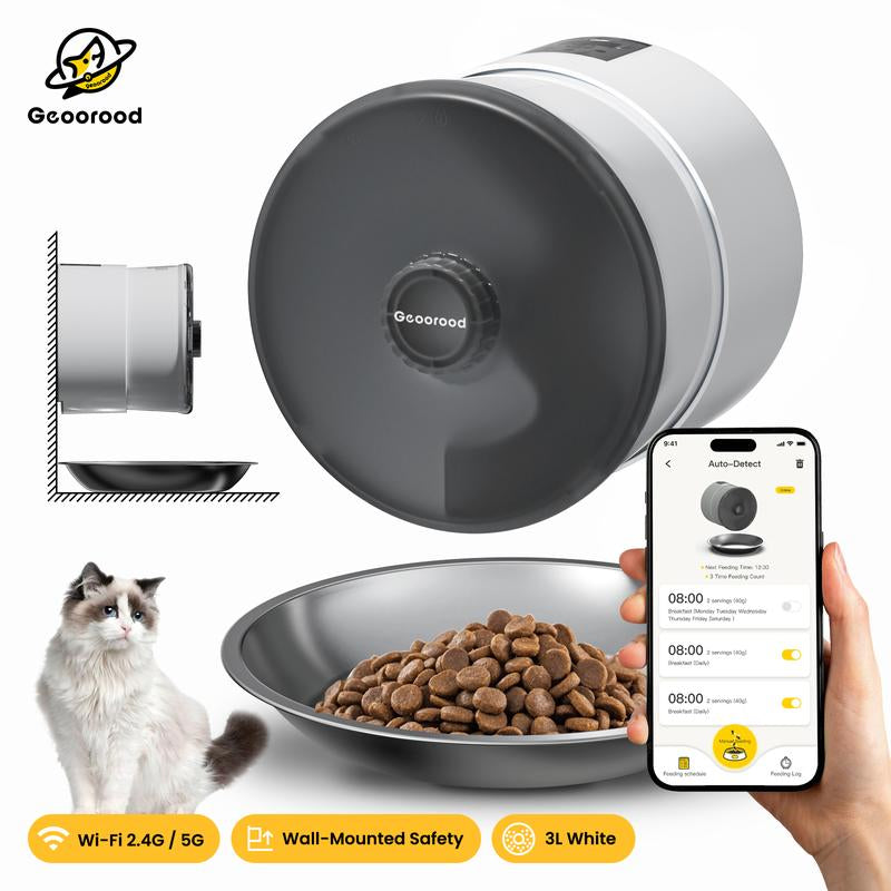 Holiday Haul ⭐ Geoorood 4L Smart Cat Feeder — WiFi Auto Dispenser for Cats & Small Pets #Tiktokshopholidayhaul